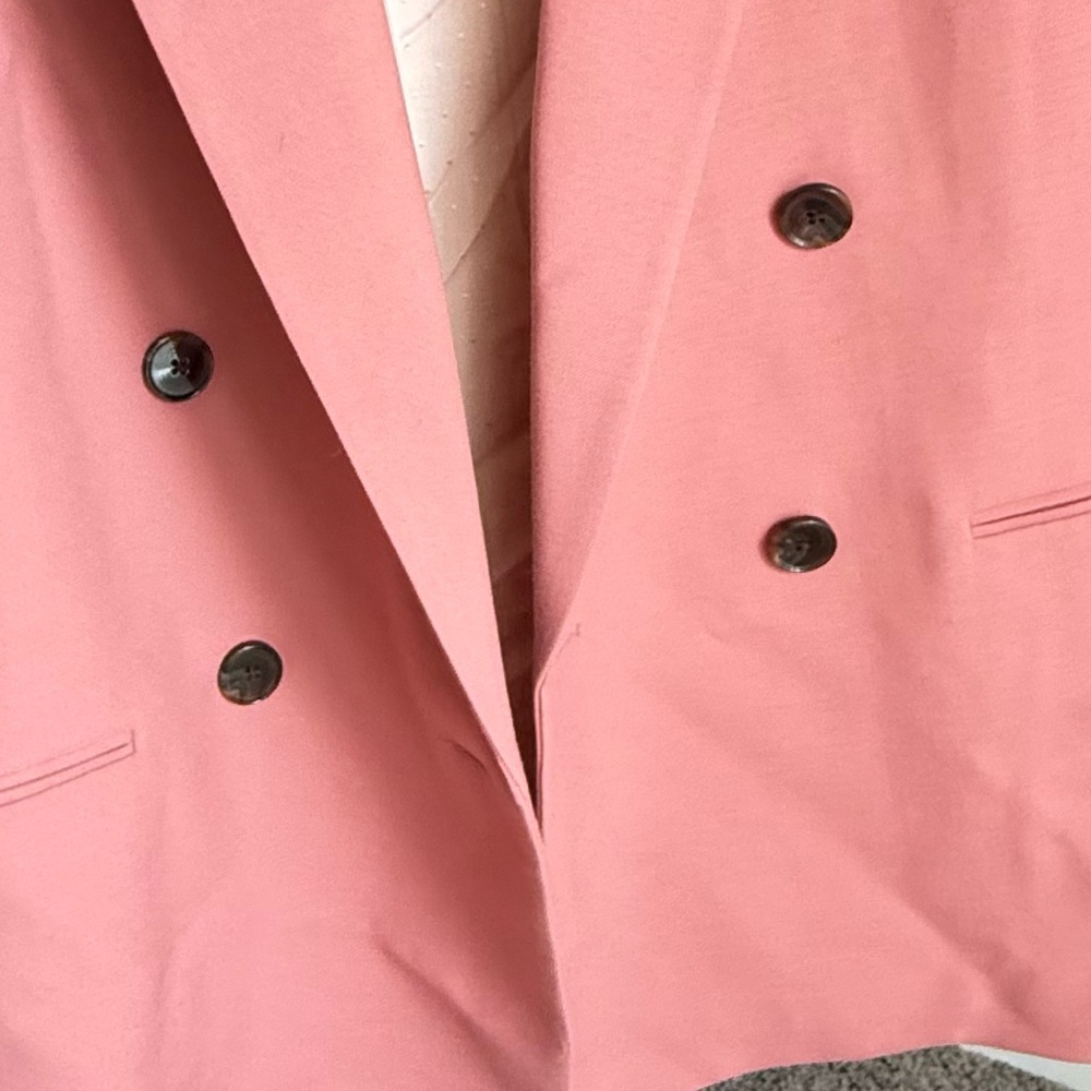 Rebecca Taylor double breasted blazer in salmon - Picture 6 of 6